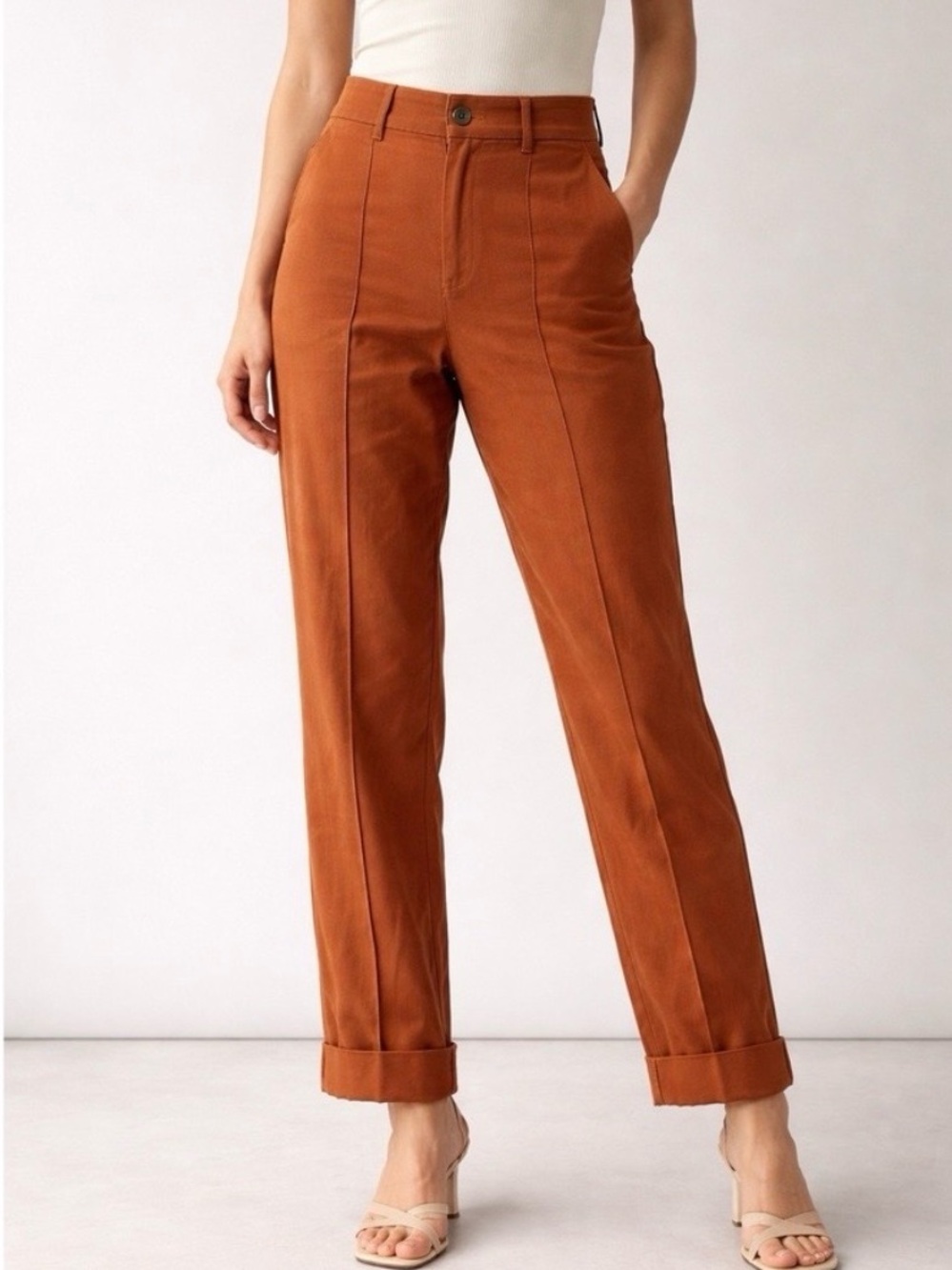 A New Day High-Waisted Cuff Pants— Size 2